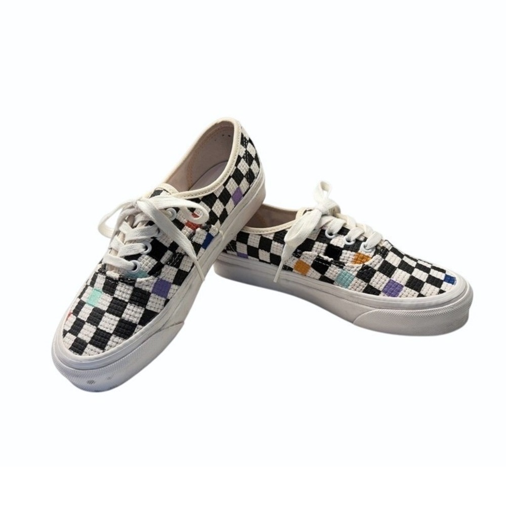 Vans Authentic 44 DX Checkerboard Needlepoint‎ Sneakers W 6.5 M 5 70s 80s